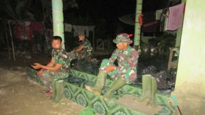 Tidak ada kata Malam bagi Satgas TMMD Demi Pembangunan Desa