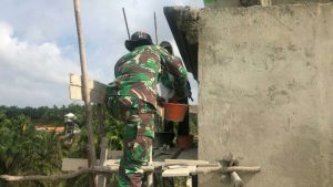 Satgas TMMD Batanghari Bantu Warga Rehab Masjid Raudatul Hassanah