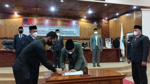 DPRD Tanjabbar Gelar Paripurna Serah Terima Jabatan Bupati-Wakil Bupati 2021-2024