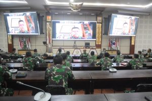 Pasis Dikreg LX Sekoad Ikuti Pembukaan Perkuliahan Mandiri S2 Unhan Secara Virtual