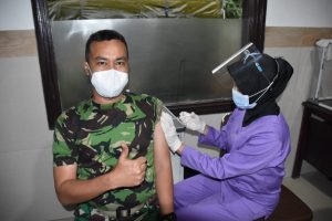 Perwira Siswa Dikreg LX Seskoad Terima Vaksinasi Tahap Kedua