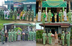 Peringati HUT Ke-75, Persit KCK Cabang XXVI Dim 0419 Anjangsana ke Ponpes Yayasan Darul Uswah Wadda’Wah Raudlatus Saaf