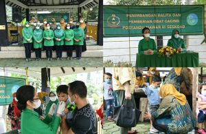 Bentuk Generasi Sehat, Persit KCK PCBS Seskoad Gelar Posyandu