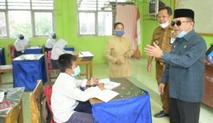 Zona Hijau, H Al Haris Pastikan PBM Tatap Muka Berjalan Sesuai Prokes