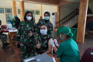 Korem 042/Gapu Laksanakan Serbuan Vaksinasi Covid-19 Tahap Kedua