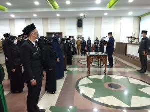 Lantik Pejabat Fungsional, Wali Kota Jambi: Dimanapun dan Kapanpun Masyarakat Bisa Laporkan Pengaduan