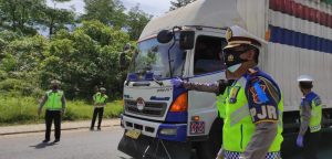 Berlaku PPKM Mikro, Ditlantas Polda Jambi Lakukan Pengetatan di Perbatasan Jambi-Sumsel