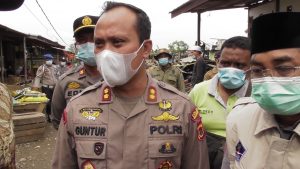 Kapolres Tanjab Barat Kunjungi Kebakaran Di Pasar Teluk Nilau