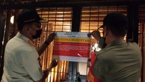 Langgar Ketentuan Prokes, Saoenk Kito Sipin ‘Disegel’ Satpol PP Kota Jambi