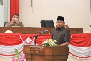 Sambutan Wabup Tanjab Barat dalam Rapat Paripurna Ranperda Inisiatif DPRD