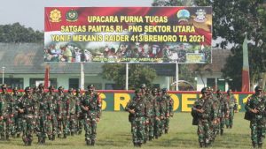 Satgas 413 Kostrad Melebihi Panggilan Tugas, Berangkat dengan Penuh Kehormatan Pulang dengan Penuh Kebanggaan
