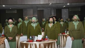 Peringatan HUT Ke-75, Ketua Persit KCK PCBS Seskoad Hadiri Acara Syukuran Secara Virtual