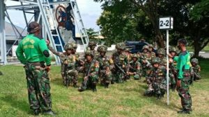 Taruna Akademi AL Korps Marinir Gelar Latihan Operasi Amfibi Karkata Yudha