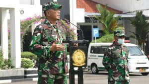 Komandan Seskoad Pimpin Apel Pagi Bersama Organik Seskoad