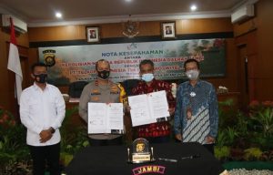 Polda Jambi Jalin Kerja Sama dengan Telkom Terkait Pengendalian Karhutla Digital