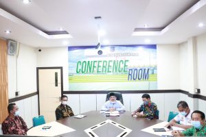 Rapat Virtual, Aksi Peniadaan Mudik Idul Fitri 1442H Bupati Tanjab Barat bersama Pj Gubernur Jambi