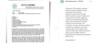 Dewan Pers Keluarkan Imbauan Jelang Idul Fitri 1442H