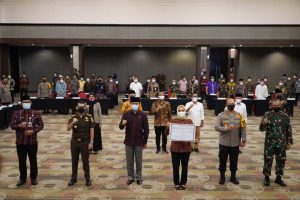 Danrem 042/Gapu Hadiri Rakor dan Penandatanganan Fakta Integritas PSU