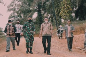 Wabup Tanjab Barat Bersama Dandim 0419, Tinjau lokasi TMMD Ke-113 Tahun 2022