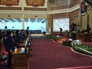 Penyampaian Pandangan Umum 3 Ranperda Kembali Dibahas di Paripurna DPRD Kota Jambi