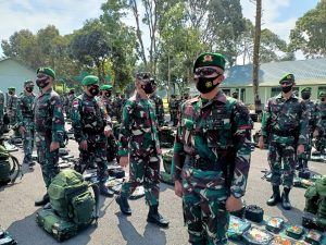 Kasdam II/Sriwijaya Cek Kesiapan Satgas Pamtas RI-Malaysia Yonif 144/Jaya Yudha