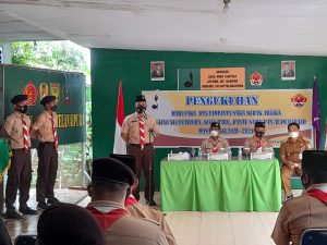 Majelis Pembimbing Pramuka SWK Ranting Wilayah Koramil Telanaipura di Kukuhkan