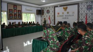 Korem 042/Gapu Gelar Rapat Bahas Survei Internal Organisasi TNI AD