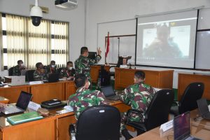 Perwira Siswa Dikreg LX Seskoad Laksanakan KKL Binsat Secara Virtual