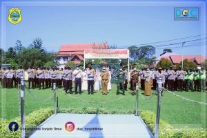 Wakil Bupati Tanjab Timur Pimpin Apel Penegakkan Prokes