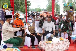 Bupati Tanjab Timur Dampingi Pj Gubernur Jambi Buka Latihan Gabungan Penanganan Karhutla 2021