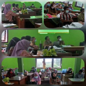 Rapat Persiapan PAT SMAN 1 Jambi Ikuti Prokes, meski Sudah Divaksin