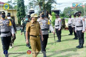 Sekda Tanjab Timur Pimpin Apel Gelar Pasukan Operasi Ketupat