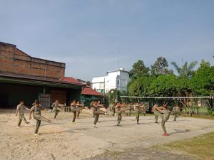 Kodim 0416/Bute Laksanakan Senam Kebugaran