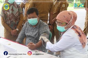 Pemkab Tanjab Timur Lakukan Vaksinasi Dosis Kedua Vaksin Covid-19