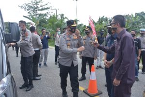 Kapolda Jambi Cek Kesiapan Pos Penyekatan Mudik Lebaran Jambi-Sumsel
