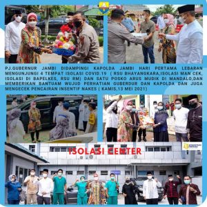 Pj Gubernur Jambi dan Kapolda Tinjau 4 Tempat Isolasi COVID-19