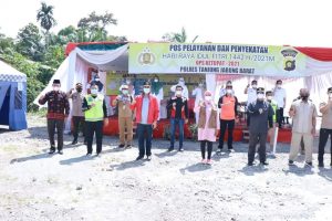 Kapolda Jambi Kunjungi Posyan dan Penyekatan Km 158 di Perbatasan Jambi – Riau