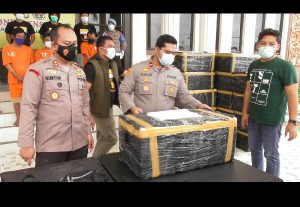 Polres Tanjab Barat Berhasil Gagalkan Penyelundupan 36 Box Benih Lobster Senilai 20 Milyar