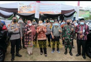 Bupati Muarojambi dampingi Pj Gubernur Jambi Tinjau Pelaksanaan PSU di TPS 04