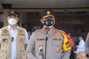 Kapolda Jambi Gelar Patroli di Kota Jambi dan Pantau Situasi Kamtibmas PSU 2020