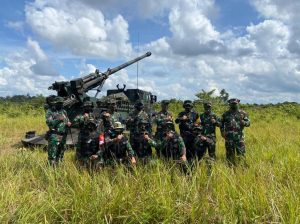 Dankodiklatad Meninjau Langsung Latbakjatrat Terpadu Kecabangan Armed Di Puslatpur Baturaja