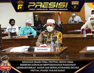 Polres Tanjab Barat Sukses Gelar Festival Bedug Gema Membumi Secara Virtual