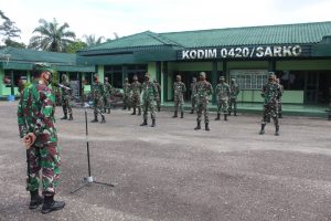 Dandim 0420 Sarko Lepas Prabinsa Menuju Kesatuan Baru