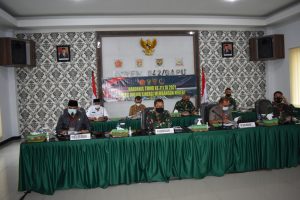 Bahas Rakornis TMMD 111, Korem 042/Gapu Gelar Vicon Bersama Waaster Kasad