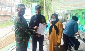 Keluarga Besar TNI di Wilayah Korem 042/Gapu Mendapatkan Vaksinasi Covid -19