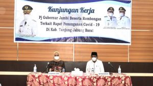 Bupati Tanjab Barat Sambut Kunker PJ Gubernur Jambi, Penanganan Covid-19