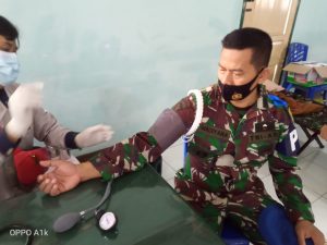 HUT 75 Polisi Militer TNI AD, Dansubdenpom II/2-2 Tanjab Lakukan Donor Darah