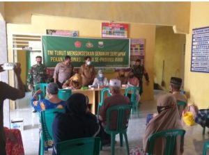 Danramil 416-01 Ajak Sukseskan Vaksinasi Serentak