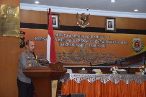 Kapolda Jambi Hadiri Acara Musda ke V Keluarga Besar PP POLRI tahun 2021