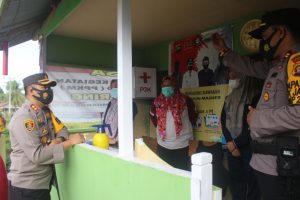 Kapolres Muarojambi Tinjau Kesiapan Kampung Tangguh PPKM Mikro di Desa Pematang Jering